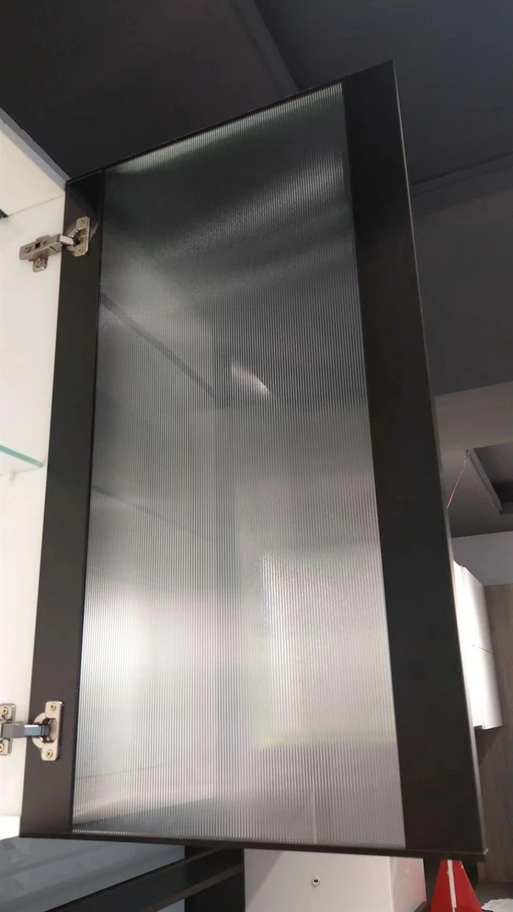 Bevel Aluminium Frame 5mm Glass Cabinet Door (1)